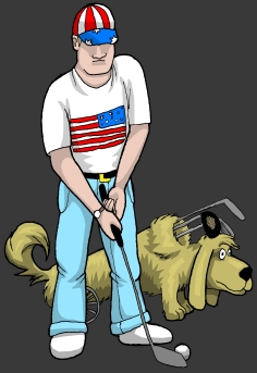 Randy and Golf Bag